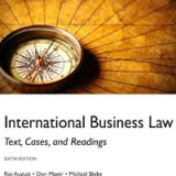 Solution manual for International Business Law 6th International Edition