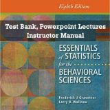 (Solution manual)Essentials of Statistics for the Behavioral Sciences 8th Edition by Frederick J. Gravetter
