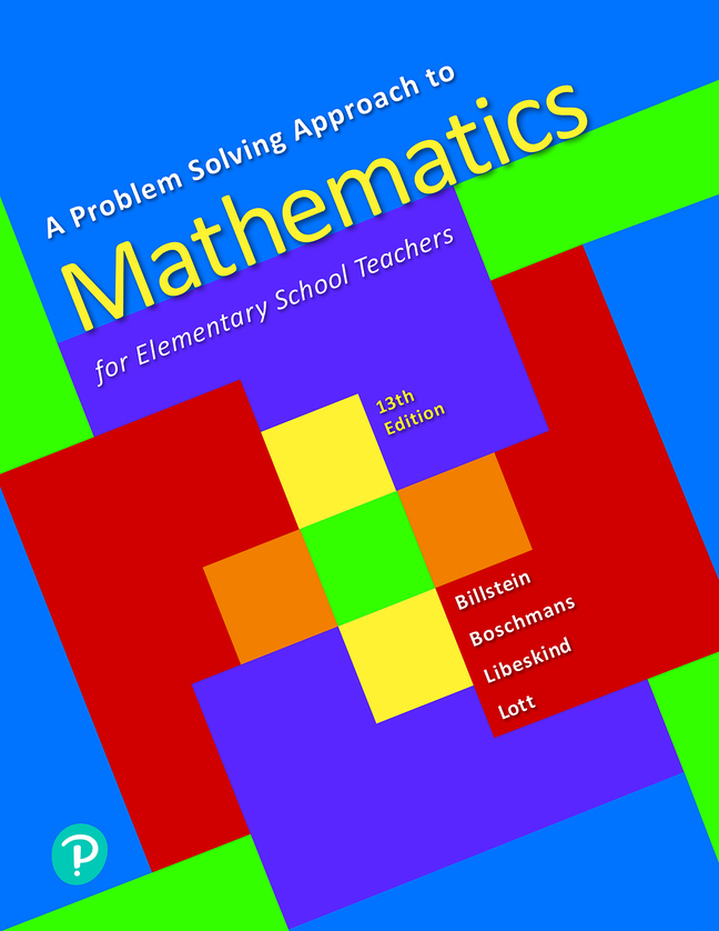 problem solving approach to mathematics for elementary school teachers a 13th edition