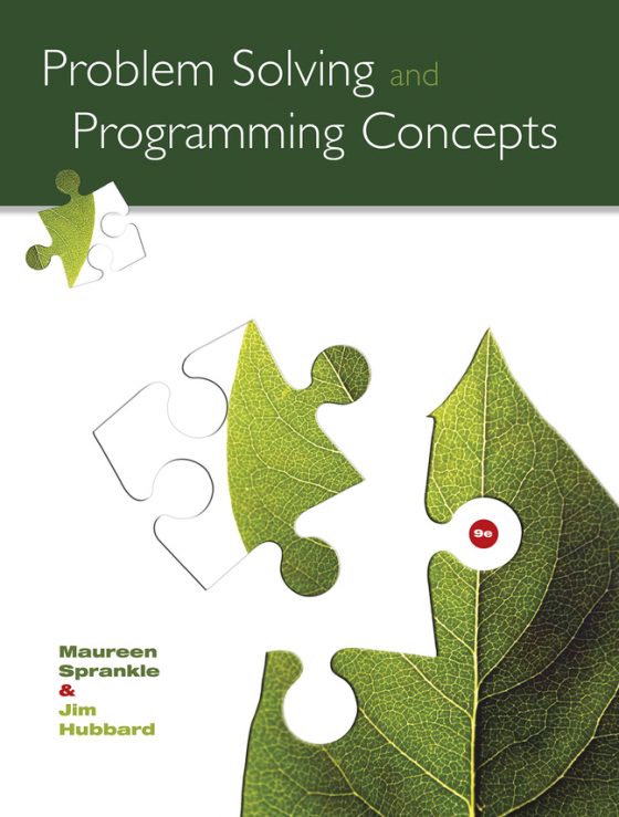 problem solving and programming concepts maureen sprankle pdf free download
