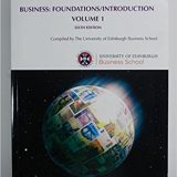 (eBook PDF)Business Foundations Introductions Volume 1 6th Edition
