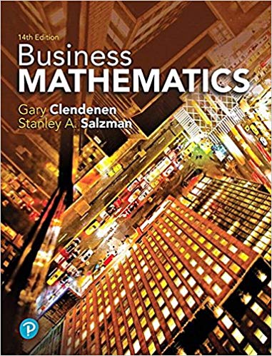 (eBook PDF)Business Mathematics, 14th Edition  by Gary Clendenen , Stanley A. Salzman