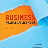 (eBook PDF)Business Research Methods, 5th Edition  by Emma Bell , Alan Bryman , Bill Harley