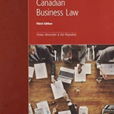 (eBook PDF)Canadian Business Law, 3rd Edition by Tamra Alexander , Pat Papadeas  Emond Publishing (2018)