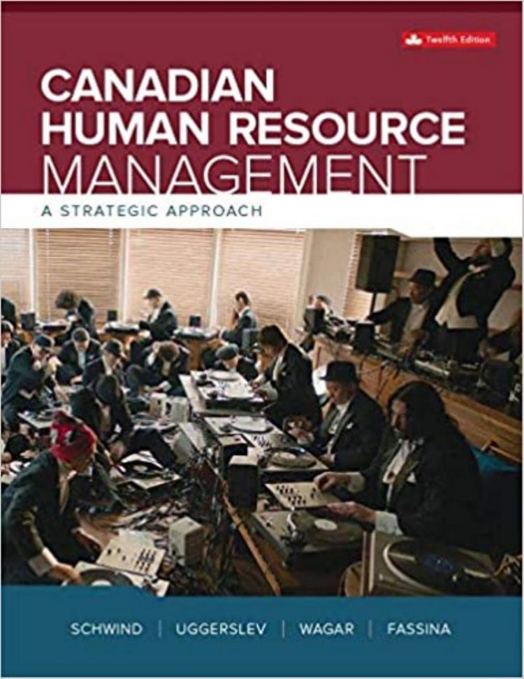 (eBook PDF)Canadian Human Resource Management 12th Canada Edition by Hermann Schwind,Krista Uggerslev