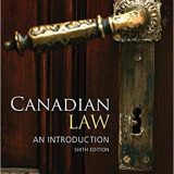 (eBook PDF)Canadian Law - An Introduction, 6th Edition  by Neil Boyd