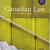 (eBook PDF)Canadian Law: An Introduction, 7th Edition  by Neil Boyd