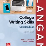 (eBook PDF)College Writing Skills with Readings 11th Edition