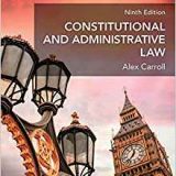 (eBook PDF)Constitutional and Administrative Law, 9th Edition by Alex Carroll