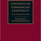 (eBook PDF)Contents of Commercial Contracts: Terms Affecting Freedoms (Hart Studies in Private Law) by Paul S. Davies and Magda Raczynska