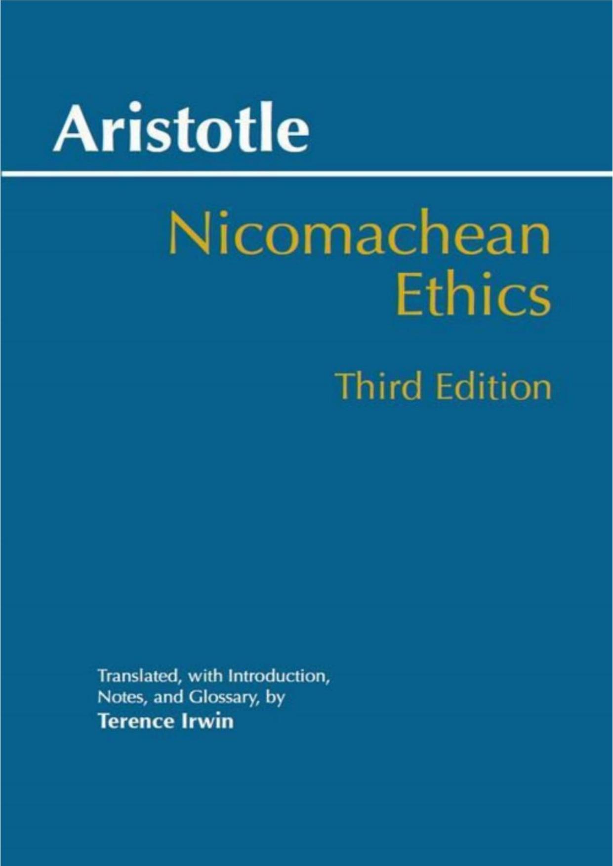 (eBook PDF)Nicomachean Ethics 3rd Edition By Aristotle,Terence Irwin ...