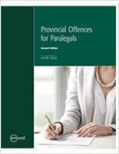 (eBook PDF)Provincial Offences for Paralegals, 2nd Edition by Jennifer Zubick