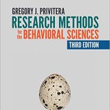 (eBook PDF)Research Methods for the Behavioral Sciences 3rd Edition  by Gregory J. Privitera