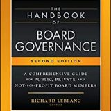 (eBook PDF)The Handbook of Board Governance: A Comprehensive Guide for Public, Private, and Not-for-Profit Board Members